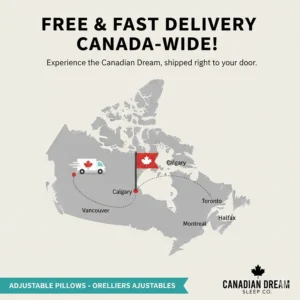 Illustration of a heavy-duty wool winter blanket used for insulation during a snowy Canadian camping trip under the northern lights.