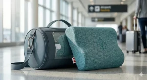 Customizable pillow layers allowing Canadians to find the perfect height for neck pain relief.