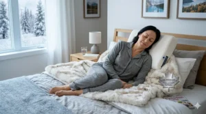 Correct cervical spine positioning for back sleepers using a specialized spinal alignment pillow.