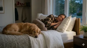 Illustration of cooling technology within an allergen free pillow, ideal for humid Ontario summers and dry Alberta winters.