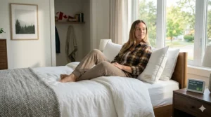Easy-to-follow illustration of a machine washable allergen free pillow, essential for maintaining a clean Canadian household.