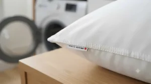 High-quality durable stitching on our washable pillow