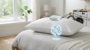 Hypoallergenic fully washable pillow for sensitive sleepers