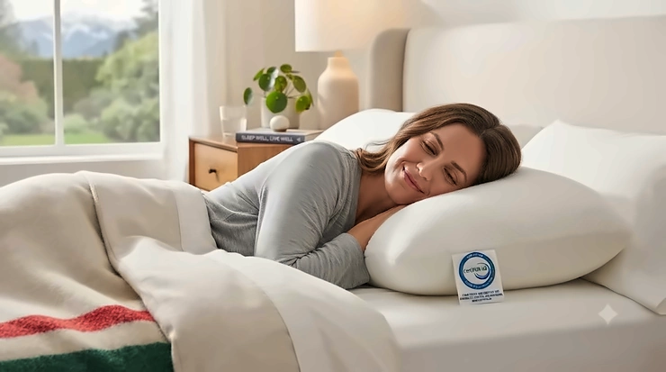 Premium CertiPUR-US pillow for restful sleep, approved for Canadian homes best certipur-us pillow