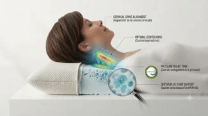Proper neck alignment support for Canadian sleepers using CertiPUR-US foam