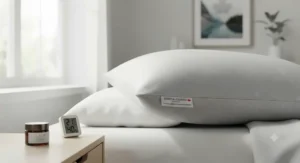 Hypoallergenic pillowcase for acne-prone skin featuring antimicrobial fabric to protect sensitive Canadian skin.