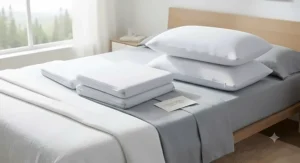 A set of high-quality moisture-wicking cooling pillow protectors for hot sleepers looking to upgrade their bedding in Canada.