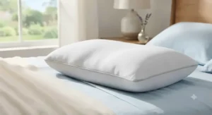 Cooling, breathable extra soft pillow ideal for side sleepers during warm Canadian summers