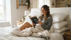 Enjoying a five-star hotel pillow feel at home with premium plush hotel-style pillows.