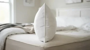 Plush pillows for back sleepers showing optimal loft and height for supine resting