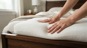 Plush pillows for back sleepers featuring adaptive memory foam contouring in a master bedroom