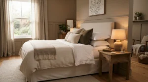 Plush pillows for guest bedroom featured as a top guest room essential for welcoming visiting family and friends