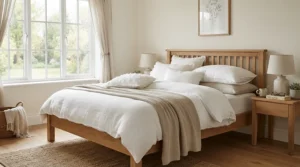 Plush pillows for guest bedroom paired with hypoallergenic guest bedding for a clean and restful night